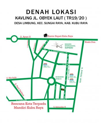 denah lokasi kavling jl obyek laut